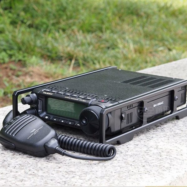 For YAESU FT-891 FT891 Mobile Radio Holder CNC Aluminum Alloy Shield Case Handle Carry Protector Bracket - Image 2