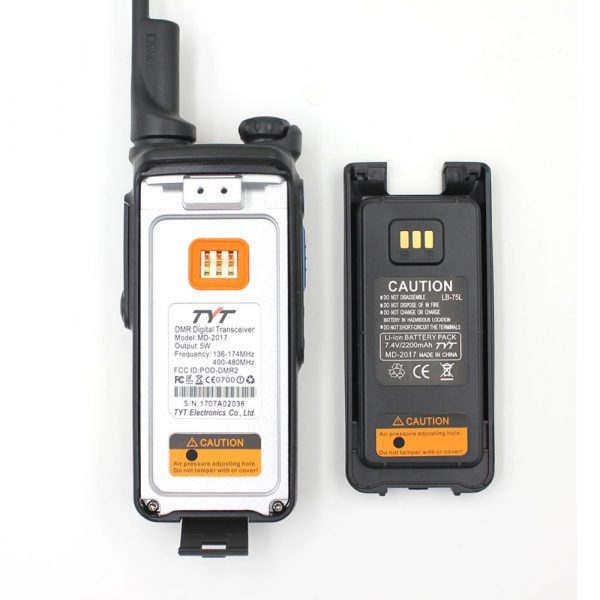 GPS TYT MD-2017 Digital Radio MD2017 TYT Dual Band DMR Walkie Talkie - Image 3