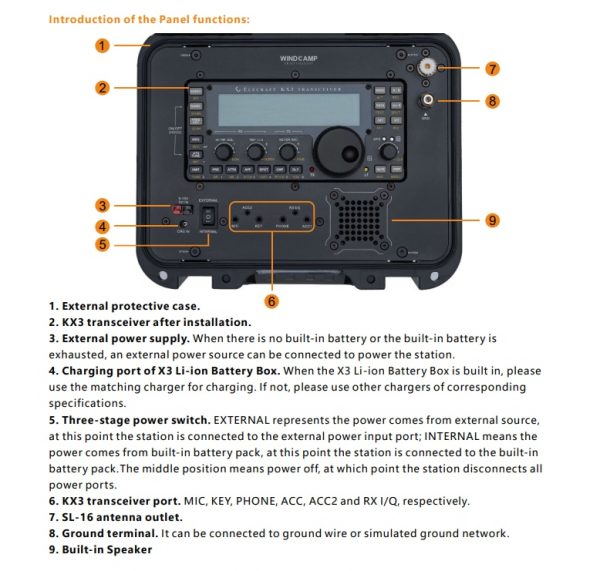 WINDCAMP Safety Portable Box + Battery Case for Elecraft KX3 Portable shortwave Radio Transceiver ham GOBOX Black - Image 5
