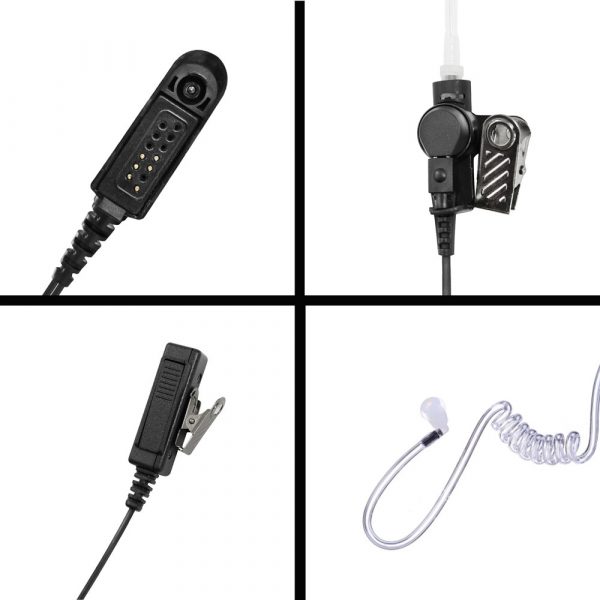 2-Wire Surveillance Kit Headset Microphone For Motorola Radio - Image 3