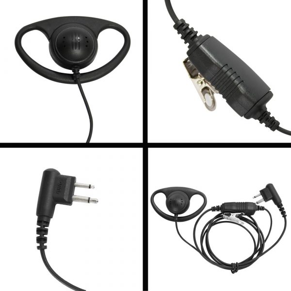 Hotselling D Style Headset  for Motorola Portable Two Way Radio - Image 4