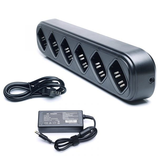 6packs Multiplex Charger Six Way Charger for Radio Motorola GP3688 GP3188 EP450 PR400 CP140 CP150 CP160 CP180 CP200 CP250