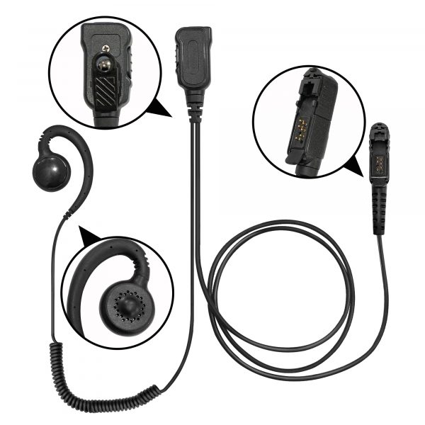 Swivel PTT Earpiece for Motorola XPR3300 XPR3500 XPR3000e XPR3500e DP2000 DP3441 Radio