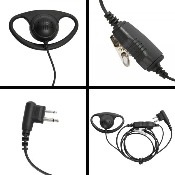 D Style Headset for Motorola CP200 CP200D CLS1110 CLS1410 DTR410 CP110 EP350 EP450 Portable Two Way Radio - Image 3