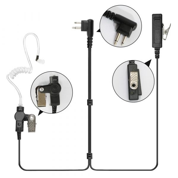 2-Wire Surveillance Kit Earpiece for Motorola Radios