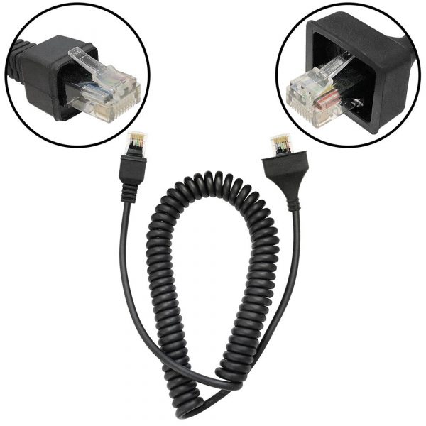 Replacement 8 PIN DTMF Speaker Mic Cable Cord For KMC-30 KMC-32 KMC-35 KMC-36 Hand Microphone