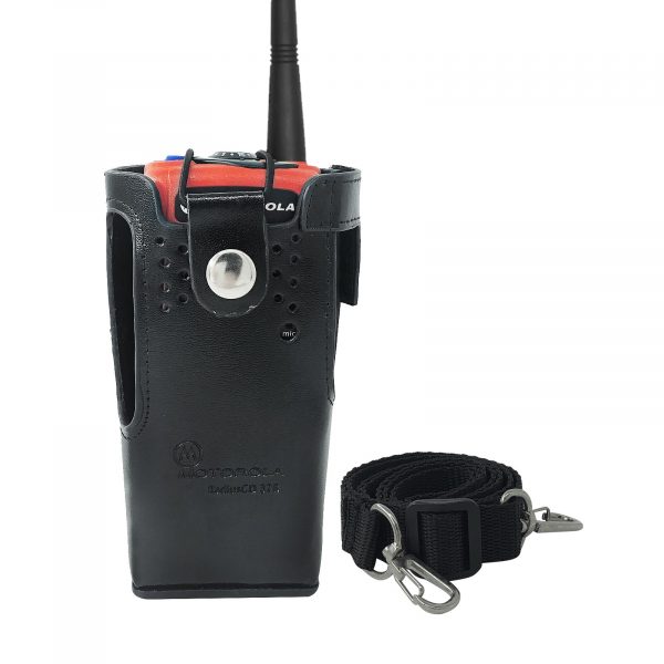 Walkie Talkie Leather Case for Motorola GP340 HT750 Carrying Holder Holster - Image 3