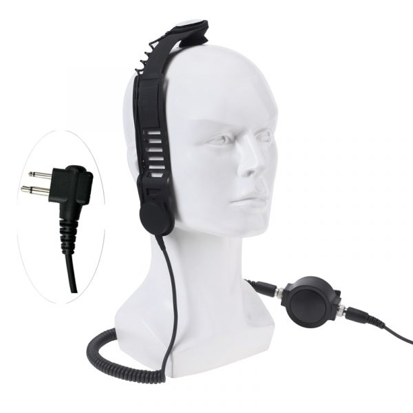 Motorola CP040 EP450 Tactical Headset Mic Waterproof PTT Fire Earphone Military Bone Conduction