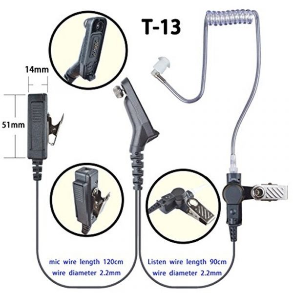Walkie-talkie Mic Earpiece PTT for Motorola XiR P8260 XPR7550 APX8000 APX7000 APX6000 APX5000 - Image 3