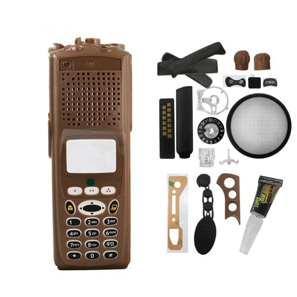 Front Replacement Housing Case Cover Kit For XTS5000 Model 3 M3 Handheld Radio Brown