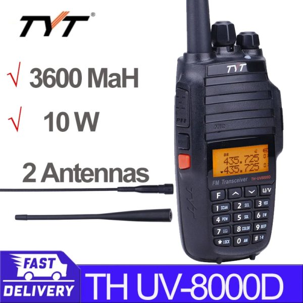 2pcs/lot TYT TH-UV8000D Upgrade Version Cross Band Repeater Function TYT UV8000D Amateur Radio