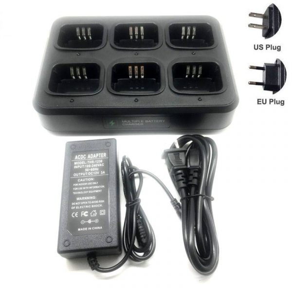 Multi ports Charger Double Rows 6-Way Rapid Charger for Motorola CP200 EP450 CP040 CP140 CP180 DP1400 GP3688 PR400