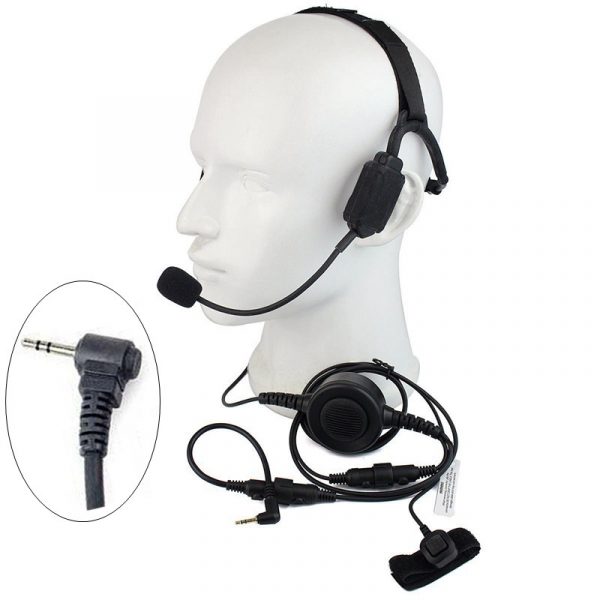 Motorola T5428 T6200 T6210 Headphone Military Bone Conduction Tactical Headset Boom Microphone
