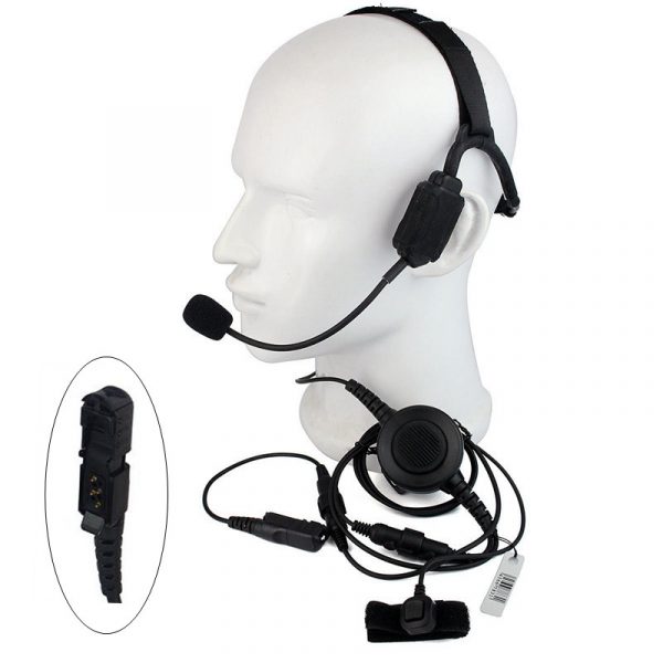 Motorola Radio XIR P6600 P6608 P6628 E8600 XPR3300 DEP570 Tactical Headset boom mic
