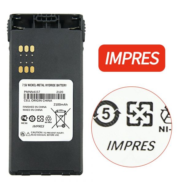 2PCS Rechargeable IMPRES Battery PMNN4157 For Motorola GP328 GP380 PRO5150 PTX760 PTX700 MTX8250 etc - Image 3