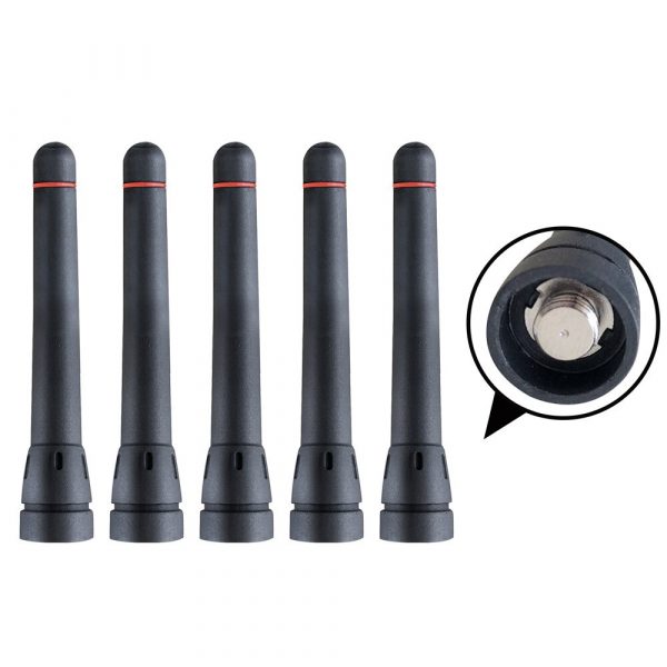5PCS UHF Antennas For ICOM F4001 F4011 F24 F4021 F4061 F4161 F80 F43 Radios