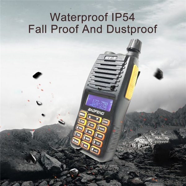 New Version BAOFENG GT-5 Powerful Long Range Walkie Talkie Portable FM Transceiver CB Ham Radio Dual Band uhf vhf Waterproof Two Way Radio - Image 3
