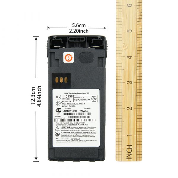 Upgrade High Capacity 2200mAh NNTN5510DR ATEX Battery for Motorola Two-way Radios - Image 5