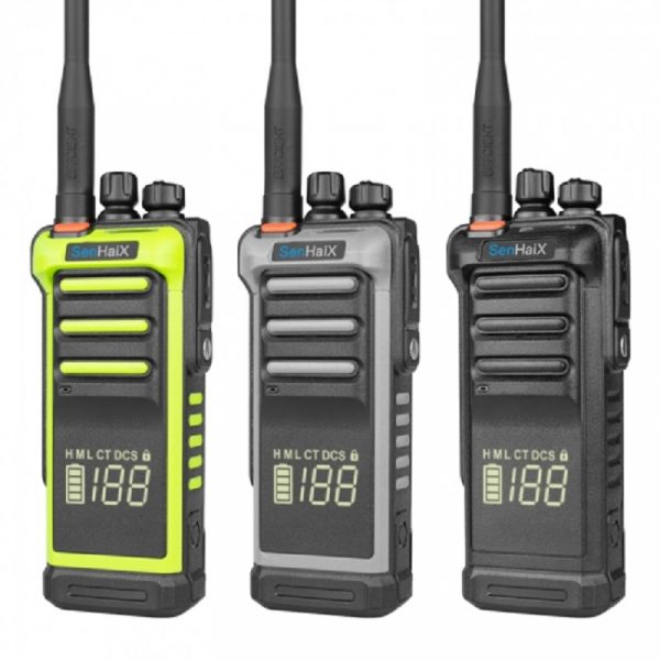 Senhaix GT-10D UHF VHF Two Way Radio 10 Watts Handheld Walkie Talkie