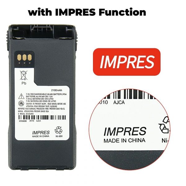 Walkie Talkie IMPRES Battery NTN9815/A/AR/B NTN9858/A/AR/B/C For Motorola Portable Radios - Image 2
