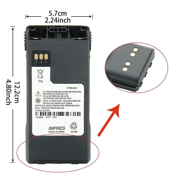 Walkie Talkie IMPRES Battery NTN9815/A/AR/B NTN9858/A/AR/B/C For Motorola Portable Radios - Image 4