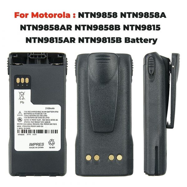 Walkie Talkie IMPRES Battery NTN9815/A/AR/B NTN9858/A/AR/B/C For Motorola Portable Radios - Image 3