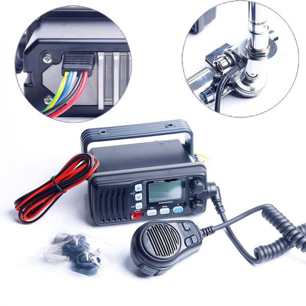 Waterproof Icom IC-M200 Shipboard VHF Marine Walkie Talkie Car Ship Radio Station - Image 2