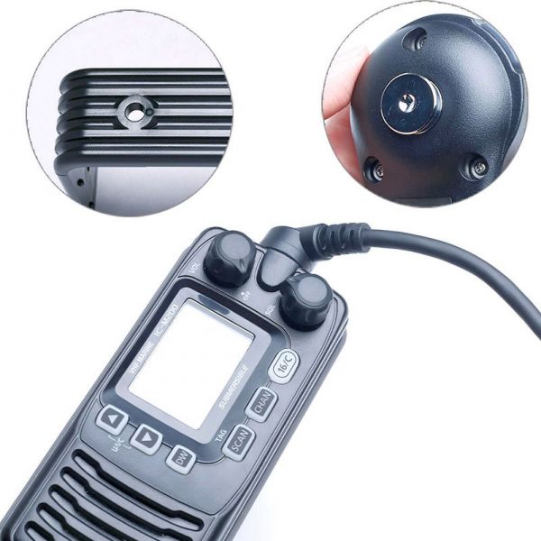 Waterproof Icom IC-M200 Shipboard VHF Marine Walkie Talkie Car Ship Radio Station - Image 3