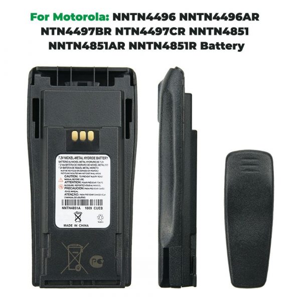 Free Shipping Replace NNTN4851A Battery for Motorola CP150 CP140 CP160 CP180 CP250 GP3688 GP3188 Replacement NNTN4496 Battery - Image 3