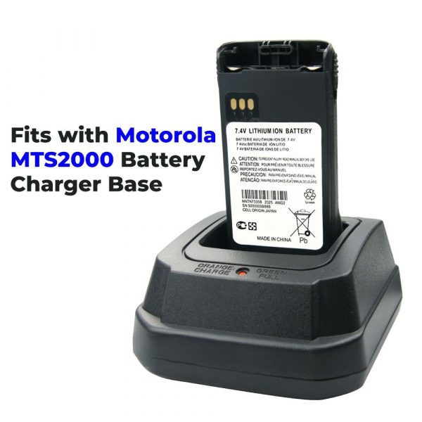 2600mAh NNTN7335B Battery with Belt Clip for Motorola XTS1500 XTS2500 PR1500 MT1500 Radio - Image 3