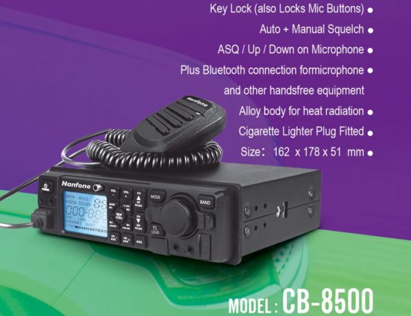 Nanfone CB-8500 25.615-30.105MHz Combines MP3 FM Radio Bluetooth Mobile CB Radios