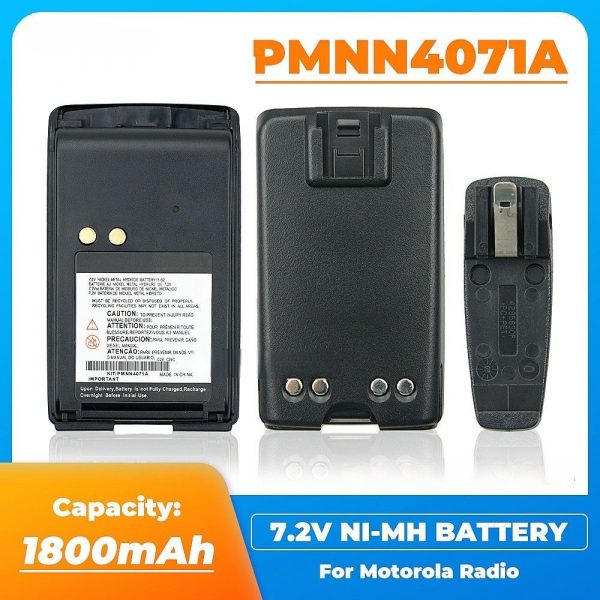 Batteries PMNN4071A 1800mAh NI-MH Replacement Battery for Motorola A6 A8 BPR40 Mag One BPR40 Walkie Talkie
