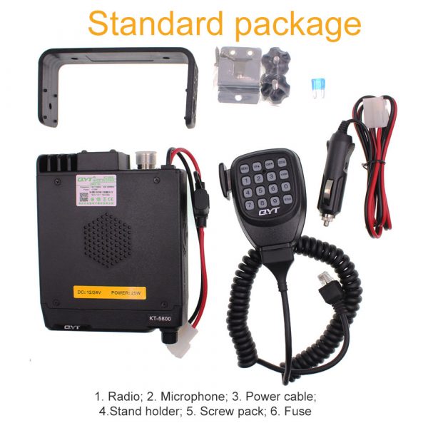 QYT KT-5800 Truck Mini Car Radio QYT KT5800 25W Mobile Transceiver  Walkie Talkie - Image 4
