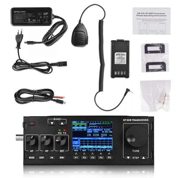 RS-978 SSB HF SDR HAM RADIO 1.8-30MHz SSB HF Transceiver with 3800mah li-ion battery pack - Image 4
