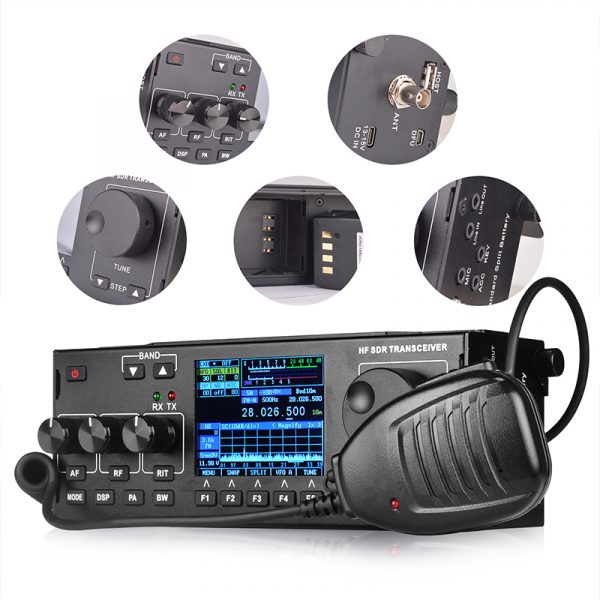 RS-978 SSB HF SDR HAM RADIO 1.8-30MHz SSB HF Transceiver with 3800mah li-ion battery pack - Image 2