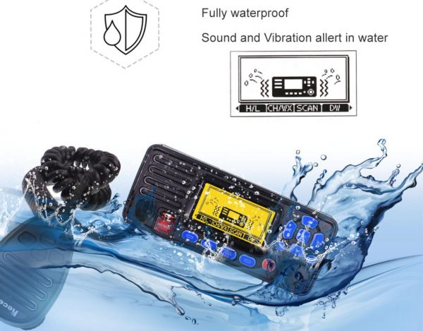 Latest Recent RS-509MG IP67 Fully Waterproof Modern Marine Mobile Radio with GPS