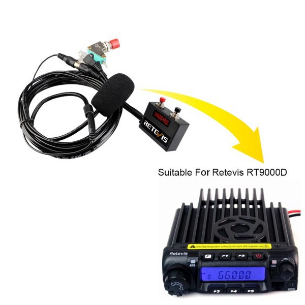 For Motorola SMP-908 Mobile Car Radio Station MR001 6-core Finger PTT MIC Headset for Retevis RT9000D - Image 3