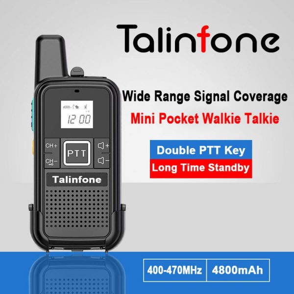 Mini Pocket Walkie Talkie Talinfone E28S Double PTT Long Time Long Range Camping Intercom