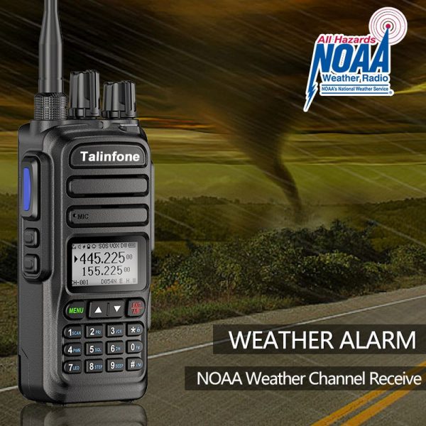 Air Band Full band Wireless Copy Frequency Talinfone KM-83 Walkie Talkie NOAA Weather Channel - Image 4