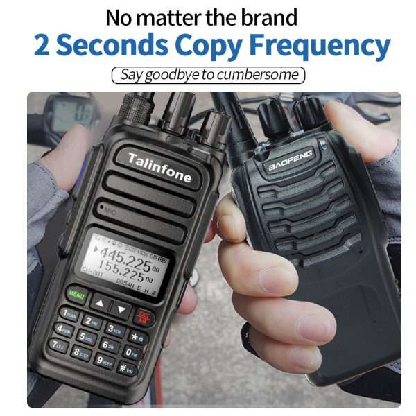 Air Band Full band Wireless Copy Frequency Talinfone KM-83 Walkie Talkie NOAA Weather Channel - Image 3