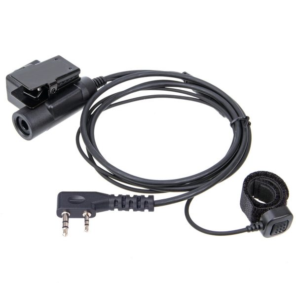 Brown HD01 Tactical Bowman Elite II Radio Headphone  U94 PTT Finger Mic For Kenwood Baofeng UV-5R etc Radios - Image 2