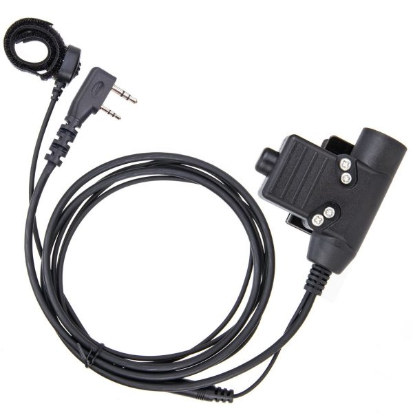 Brown HD01 Tactical Bowman Elite II Radio Headphone  U94 PTT Finger Mic For Kenwood Baofeng UV-5R etc Radios - Image 4