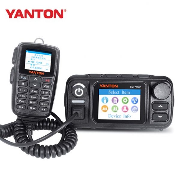 YANTON TM-7700D 4G LTE POC GPS APRS VHF UHF Dual Band 25W Mobile Radio