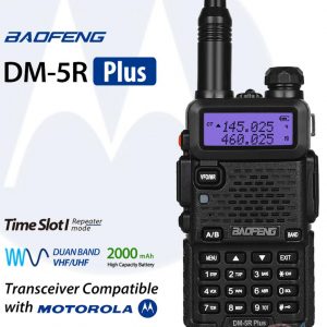 Baofeng DM-5R Plus Dual Band DMR Compatible with Motorola Radio