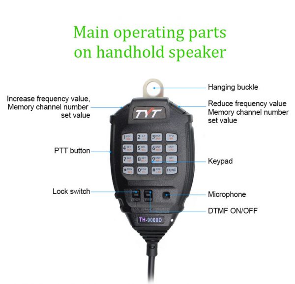 Latest Version TYT TH-9000D Mobile Radio 200CH 60W Super Power Long Distance Walkie Talkie - Image 3
