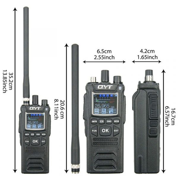 New QYT CB-58 CB Radio 26.965-27.405MHz Portable Transceiver 4W 40 Channels AM/FM Citizen Band Radio - Image 3