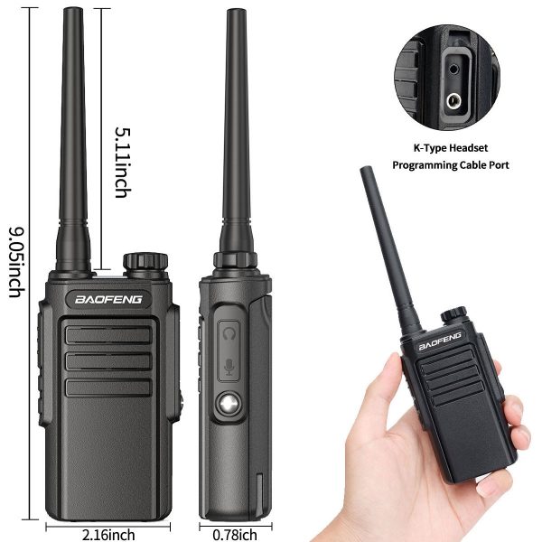 1/2pcs Baofeng WP31 Waterproof Type-C Charging UHF 400-470MHz Two way Radio Upgrade Of BF-888S - Image 4
