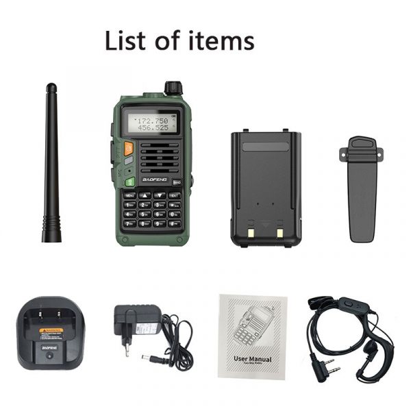 BaoFeng UV-S9 Plus Powerful Walkie Talkie 10W Long Range Ham Two Way Radio Two Way Radio Dual Band Dual Transceiver - Image 6