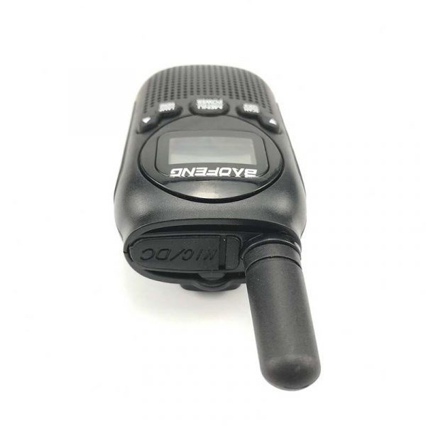 Black Baofeng T6  VOX Alarm LED Flashlight Key Lock 0.5W Kids Handheld Mini Two Way Radio - Image 2