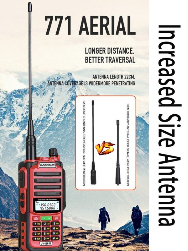 2Pack 10W Tri-Power Baofeng UV-68 PRO MAX V2 IP68 Waterproof Walkie Talkie High Power 711 antenna Radio 2-Way Radio Long Range - Image 4
